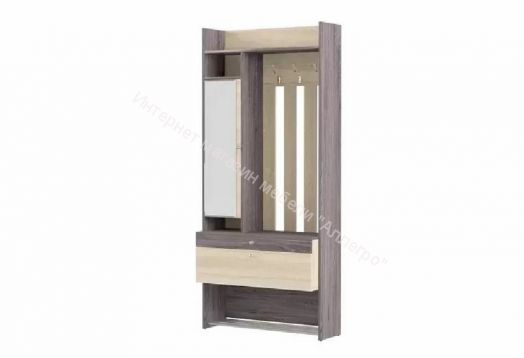 Модульная прихожая Гретта (Ясень Черный/Дуб Сонома)