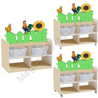 ТУМБА ДЛЯ ИГРУШЕК И ПОСОБИЙ 19 С КОНТЕЙНЕРАМИ