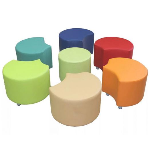 РСН-0306 Комплект Детской мягкой мебели "Пуфик-Семицветик"