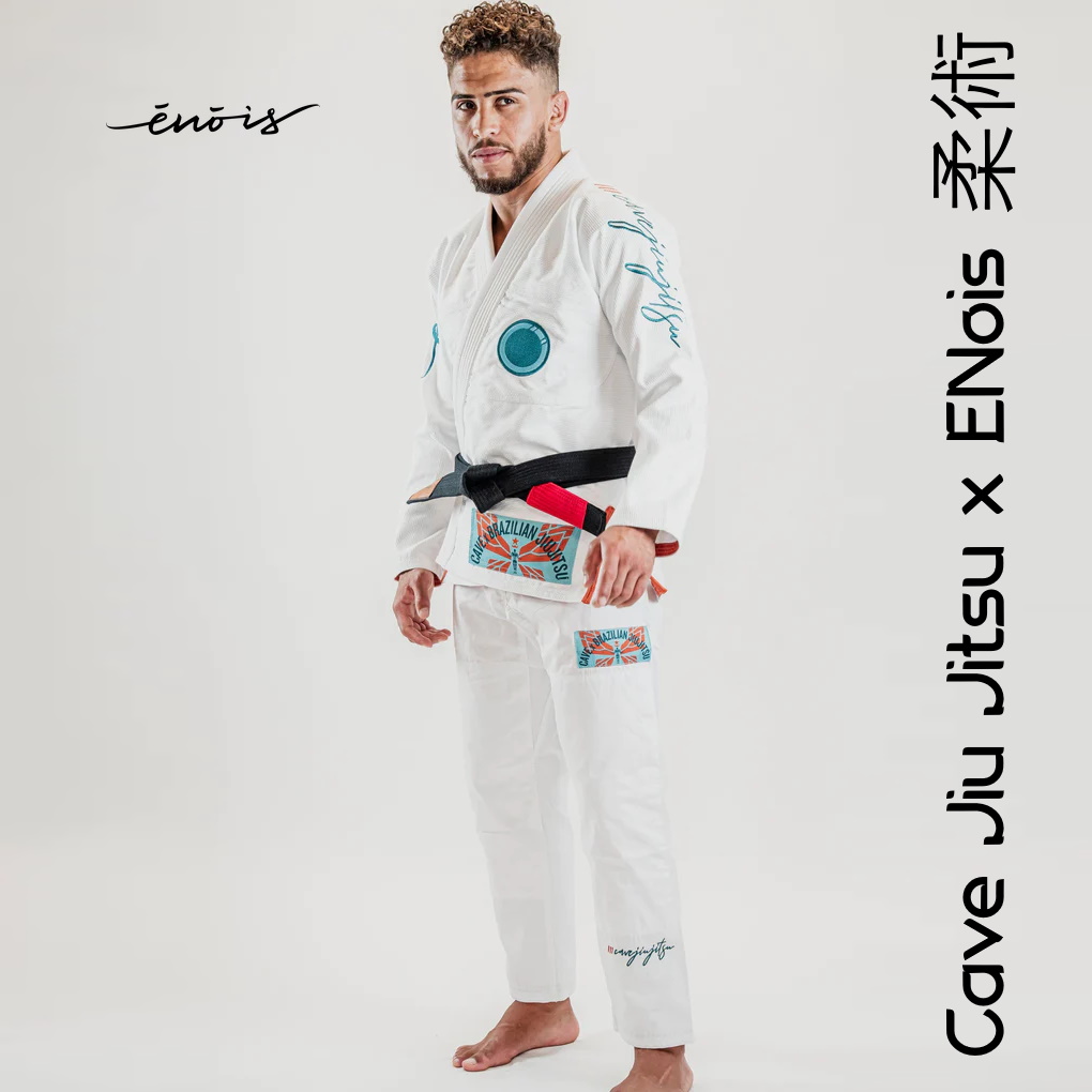 Кимоно ENois х Cave Jiu Jitsu White