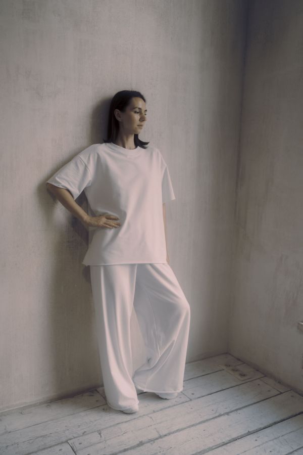 Футболка оверсайз белая