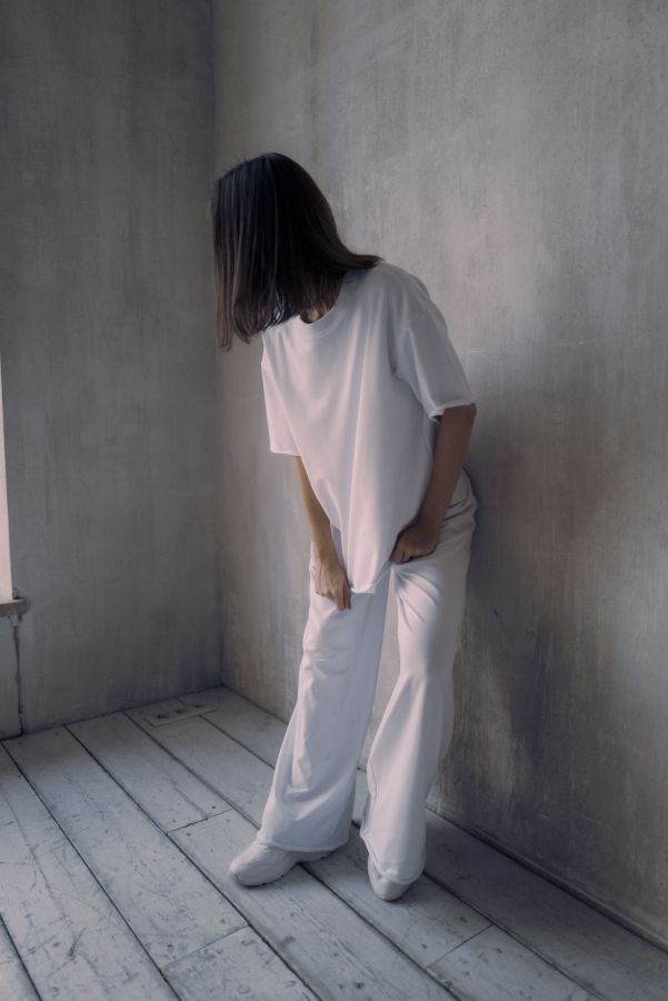 Футболка оверсайз белая