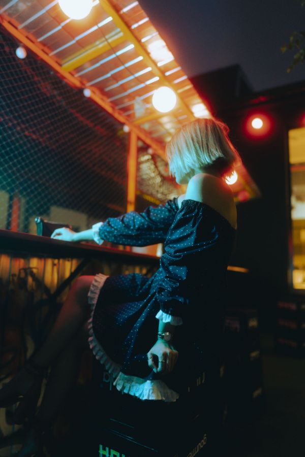 Платье Babydoll в горошек с кружевом