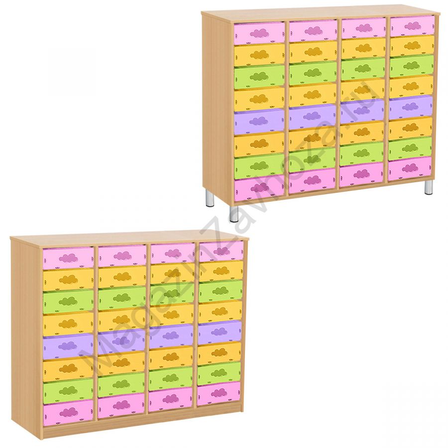 СТЕЛЛАЖНАЯ ВЫДВИЖНАЯ СИСТЕМА ХРАНЕНИЯ 4/104 МДФ