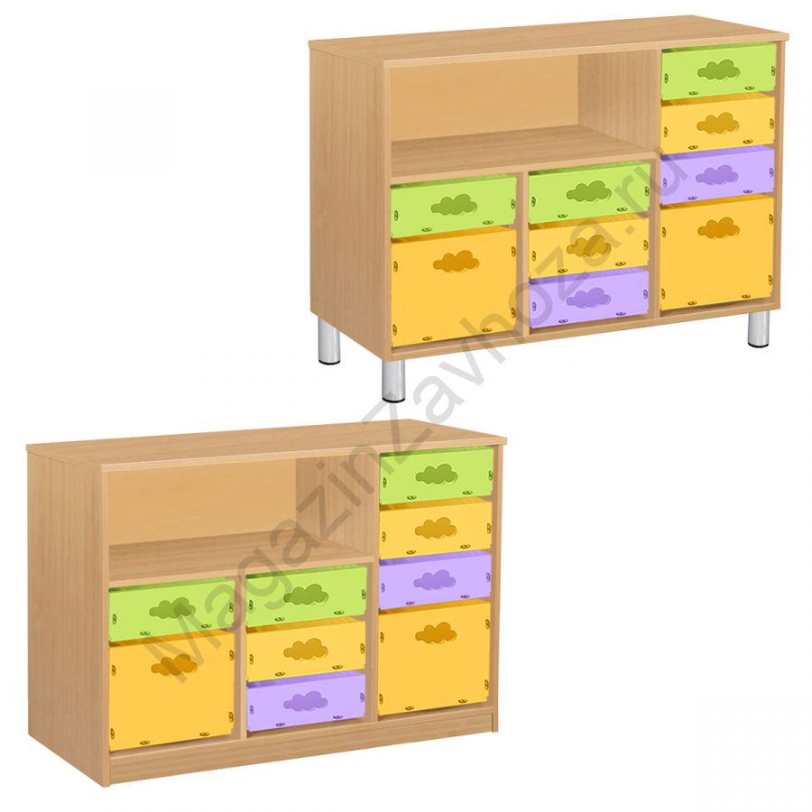 ТУМБА КОМБИНИРОВАННАЯ СИСТЕМА ХРАНЕНИЯ К/129 МДФ