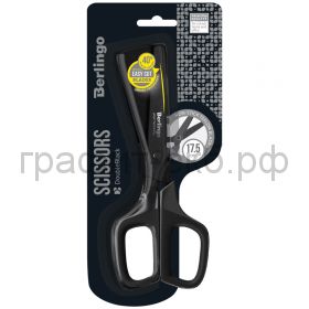 Ножницы 17,5см Berlingo Double black тефлоновые лезвия DNn_17505