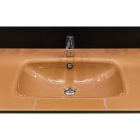 Столешница стеклянная моноблок 100 Armadi Art 852-100-CP капучино схема 1