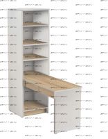 Стеллаж со столом Нордик НД-12