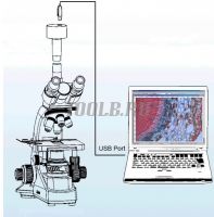 Микромед 1 вар. 3 LED Микроскоп тринокулярный фото