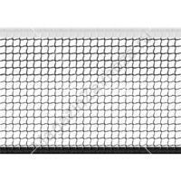 Сетка большой теннис Д=2,0 мм яч. 40*40 мм цв. черн. Размер 1,07*12,8 м окант. верх лента 2,5 см ПП