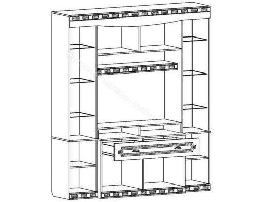 Гостиная-основа Мария Луиза 1 (Бодега Белый)