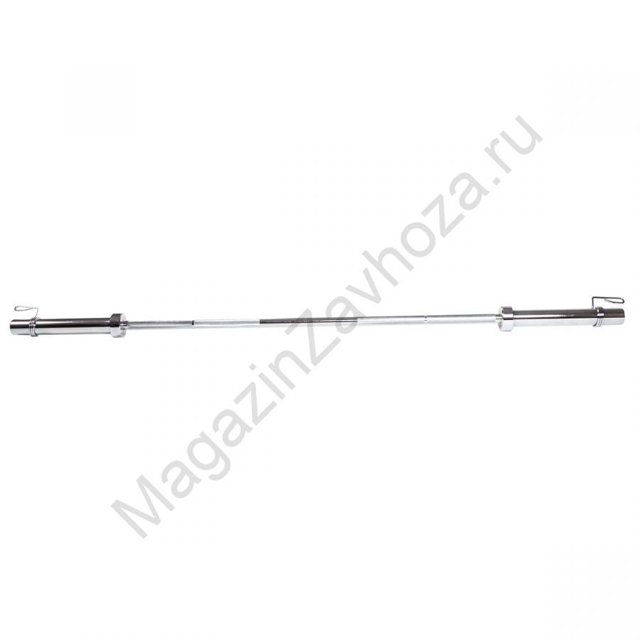 Гриф для штанги ZSO, D-50, L1800, гладкая втулка, замки-пружины