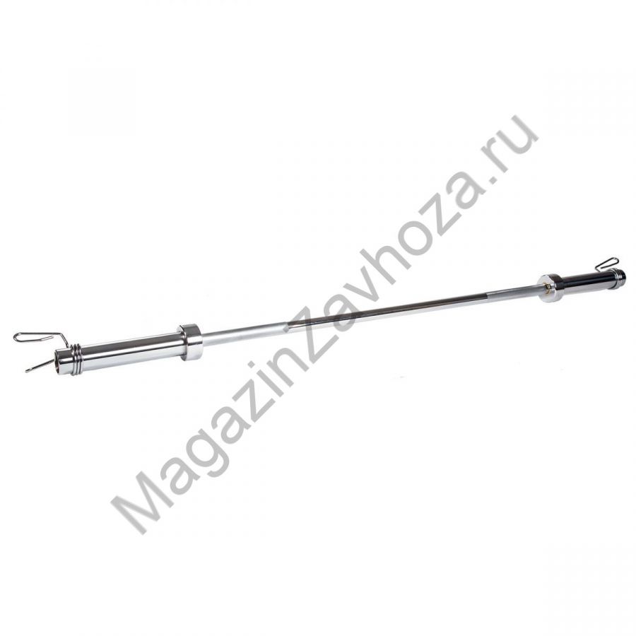 Гриф для штанги ZSO, D-50, L1580, гладкая втулка, до 226 кг, замки-пружины