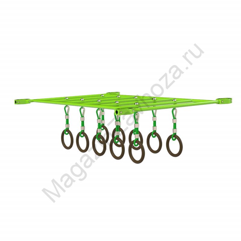 W108 Рукоход с кольцами Zavodsporta