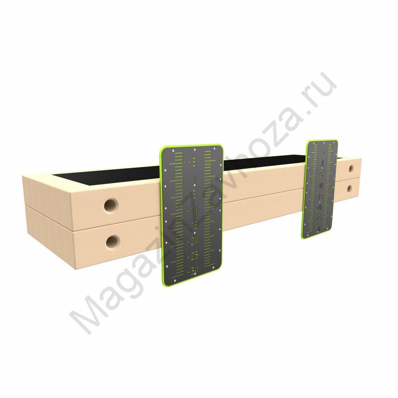 W108 Скамья с резиновым ковриком и шкалой Zavodsporta