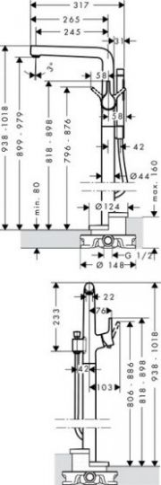 Смеситель Hansgrohe Talis S для ванны с душем 72412000 ФОТО