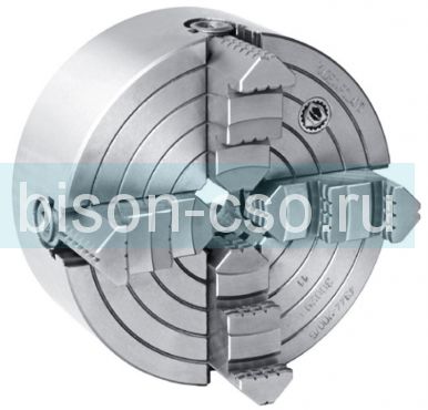 Патрон токарный БИЗОН 4344-250-5  DIN 55029 4-х кулачковый