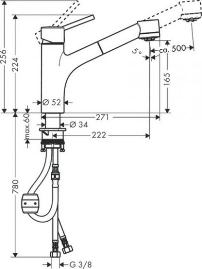 Смеситель Hansgrohe Talis S для кухни 32841000 ФОТО