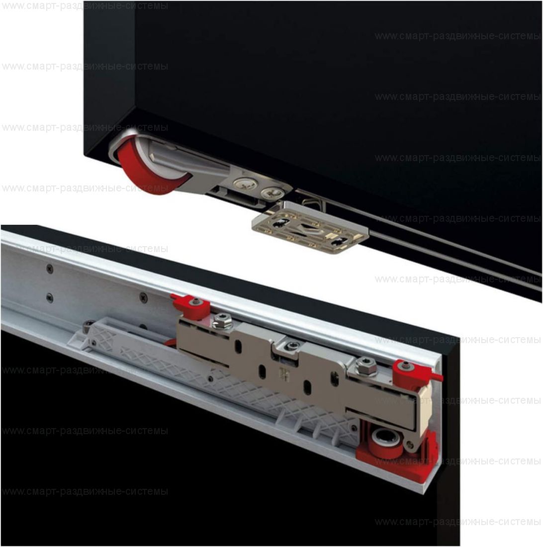 Скрытая раздвижная система Terno Scorrevoli Magic-2 для полотен 80-110 см