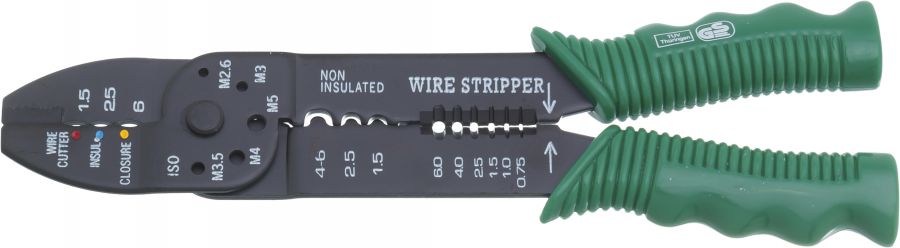 1932-09 Клещи для зачистки и обжимки проводов, 225 мм
