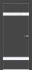 Межкомнатная Дверь Каркасно-Щитовая Triadoors Concept Дарк Грей 704 ПО Без Стекла с Декором Белый Глянец / Триадорс