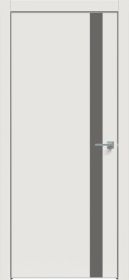 Межкомнатная Дверь Каркасно-Щитовая Triadoors Concept Белоснежно Матовая 702 ПО Без Стекла с Декором Медиум Грей / Триадорс