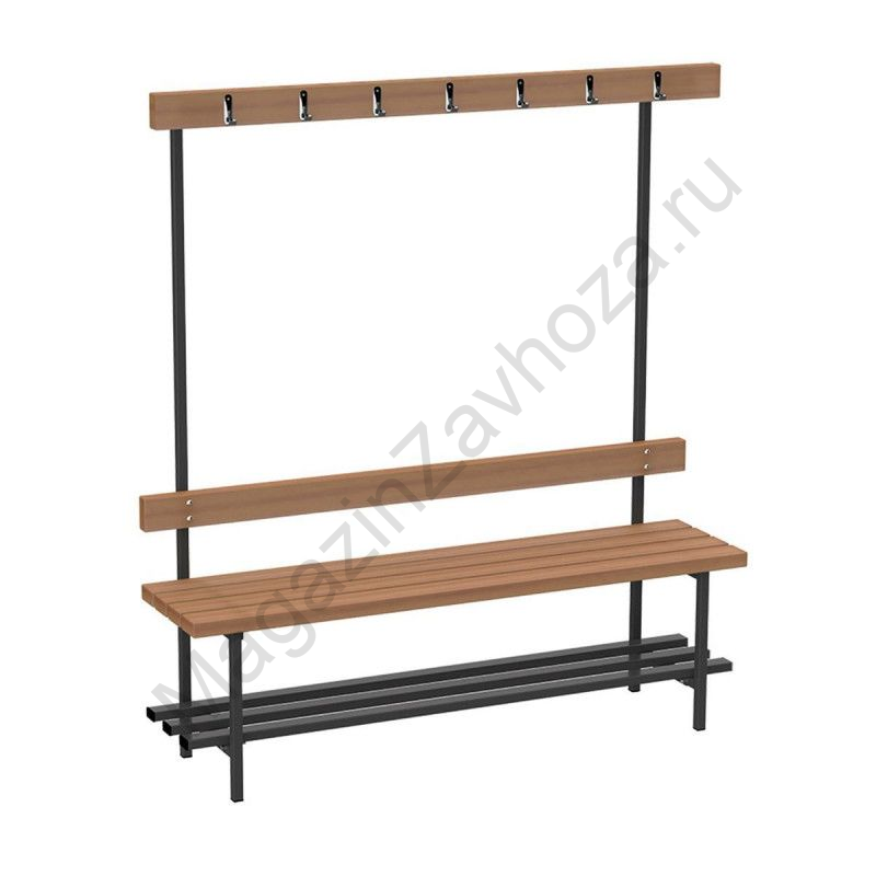 Скамья для раздевалок с вешалкой (односторонняя) 2 мz