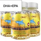 Капсулы Рыбий жир baihekang brand fish oil softgel 100 капсул, Омега-3: DHA и EPA, Китай