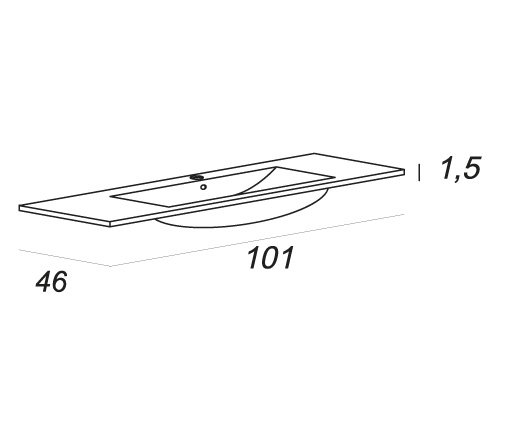 Раковина стеклянная Cezares Elegance схема 2