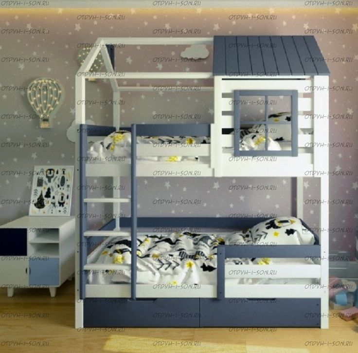 Двухъярусная кровать Домик Felicia №9