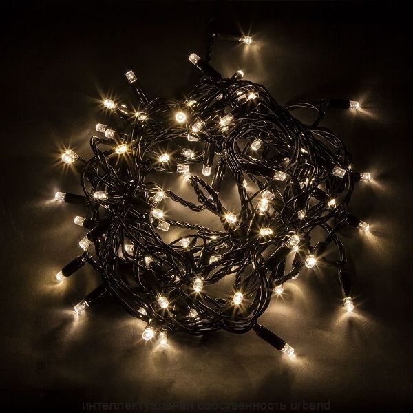 Гирлянда-нить ул. 100LED, 2700K 10м.