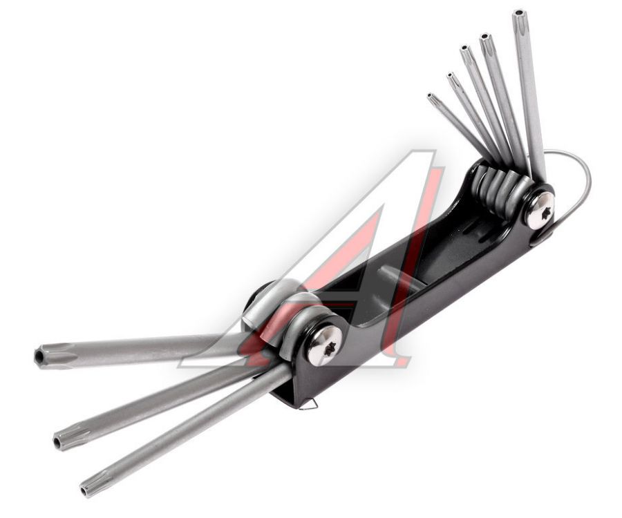 Набор ключей TORX Т9Н-Т40Н складных с отверстием 8 предметов JTC