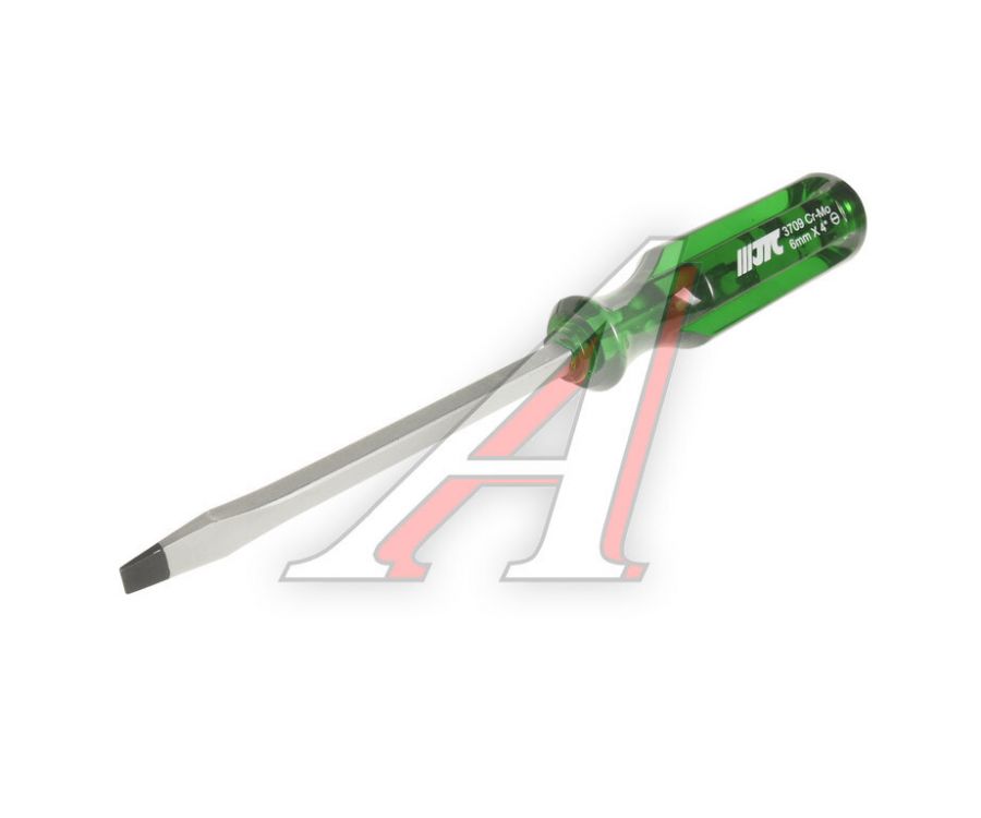 Отвертка шлицевая SL 6.0х100мм со сквозным стержнем JTC