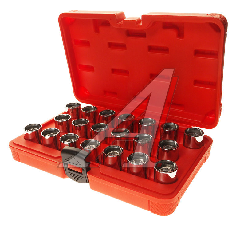 Набор головок для секретных болтов и гаек (AUDI после 2006г.) 20 предметов JTC