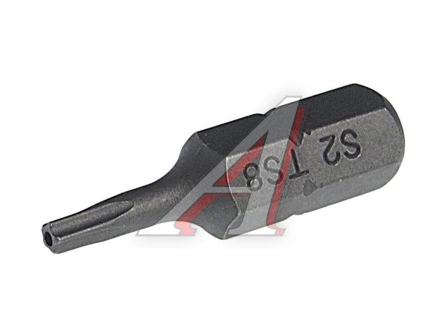 Бита TORX TS8Hх25мм 1/4" 5-ти гранная с отверстием JTC