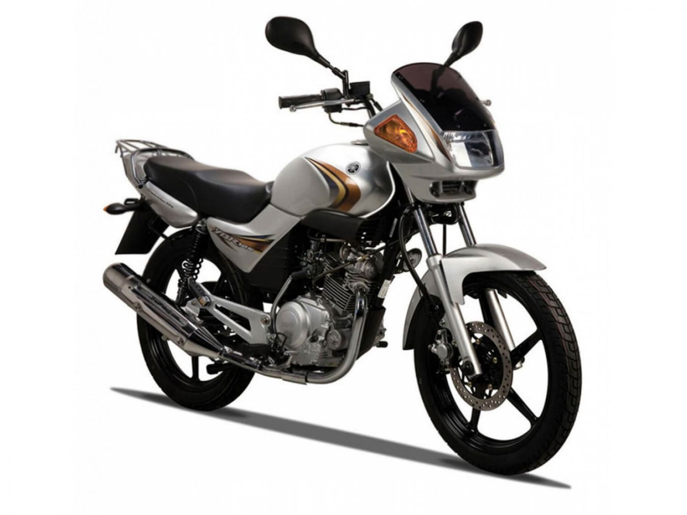 Мотоцикл Yamaha YBR125 серебристый