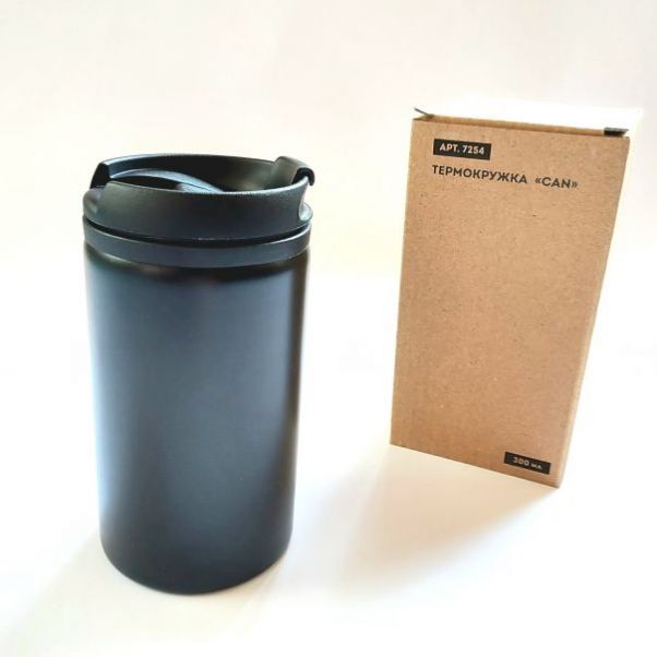 Термокружка Can черная