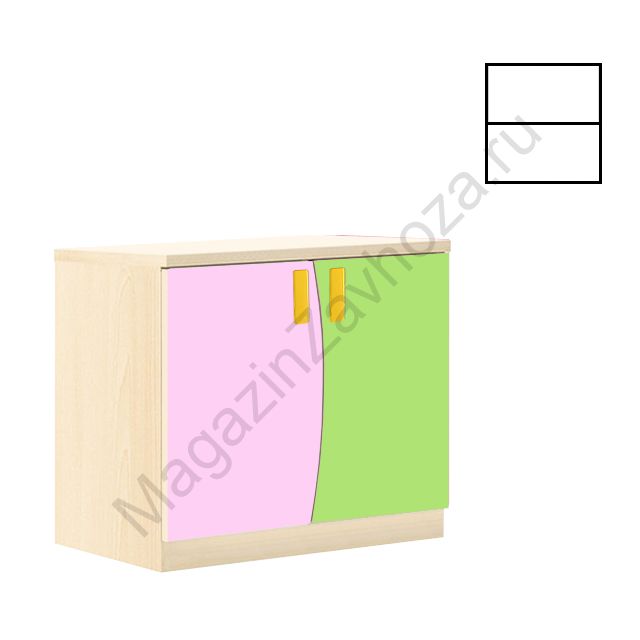 ТУМБА ДЛЯ ИГРУШЕК И ПОСОБИЙ 27 - 1 ПОЛКА
