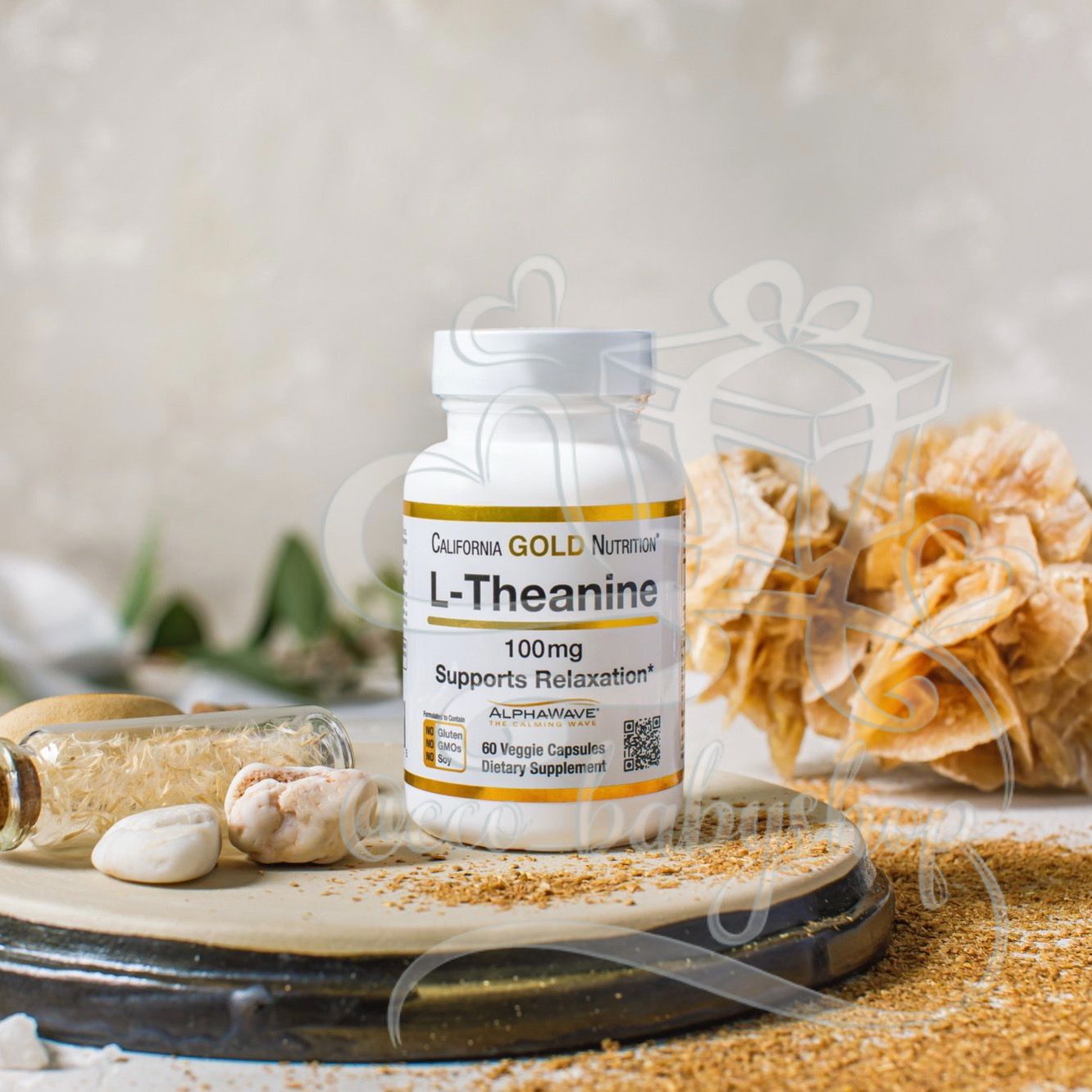 L-теанин California Gold Nutrition 100мг