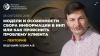 [ИИП] Модели и особенности сбора информации в ИНП или как прояснить проблему клиента (Александр Зудин)