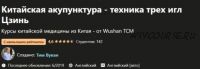 [Udemy] Китайская акупунктура - техника трех игл Цзинь (Тим Вукан)