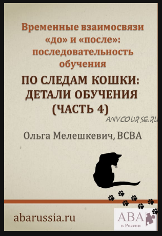 По следам кошки. Обучение пониманию концепций «до» и «после» Часть 4 (Ольга Мелешкевич)