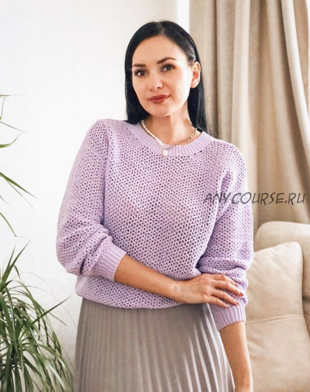 Джемпер крючком 'Vivian' (nadin.knit)