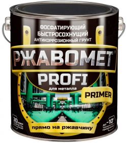 Грунт Фосфатирующий Красковия Ржавомет Profi Primer 10кг Зеленый, Матовый, Антикоррозионный для Чёрных и Цветных Металлов