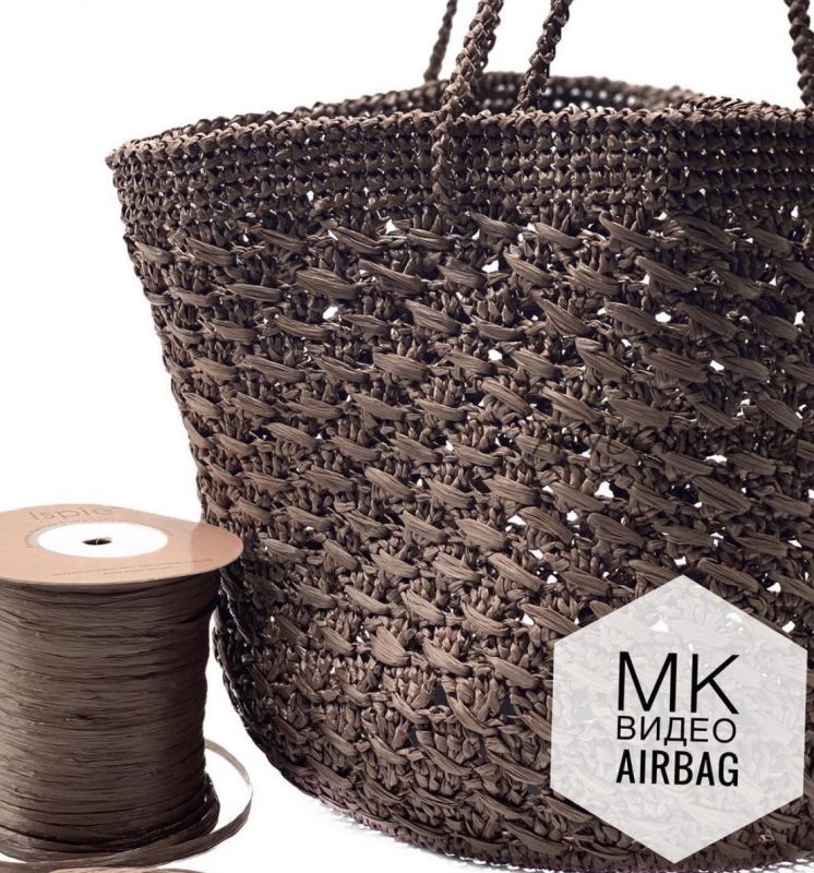 Сумка из рафии «Airbag» (blackmoor.knitting)