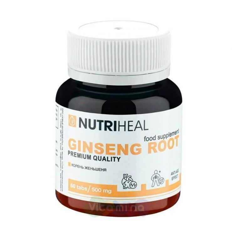 Nutriheal Корень женьшеня Ginseng Root, 60 шт