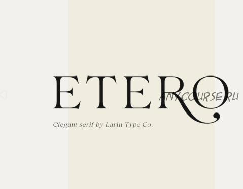 [Creativefabrica] Etero Font (2021)