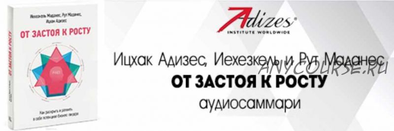 [Аудиокнига] Аудиосаммари. От застоя к росту. Как раскрыть и развить в себе потенциал лидера (Ицхак Адизес)