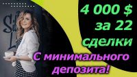 [Инфо-ДВД] $4000 за 22 сделки — это сможет каждый! (Анна Зольд)