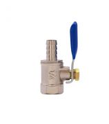 Кран сливной 1/4 "мама", выход 8 мм